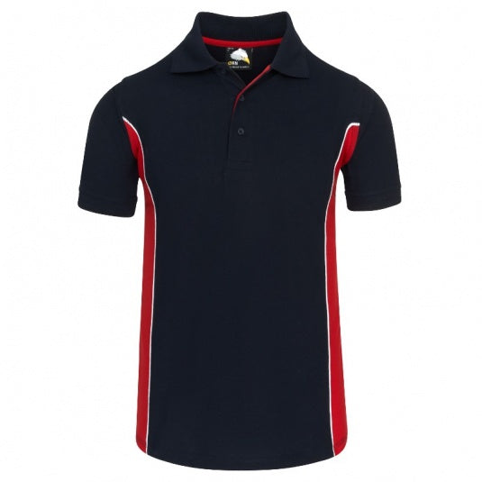 1180 ORN SILVERSWIFT TWO TONE POLOSHIRT NAVY / RED