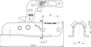 1700kg Pressed Steel 35mm Coupling