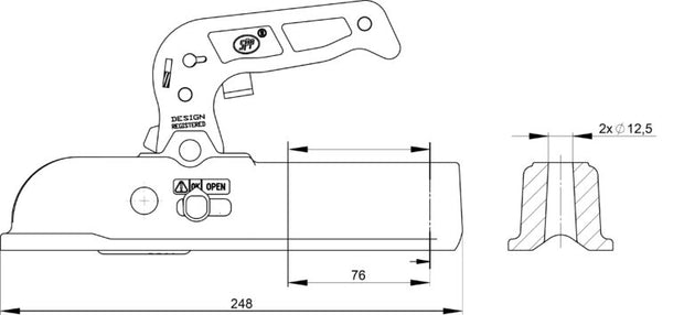 Heavy Duty Cast Steel Coupling - 50mm