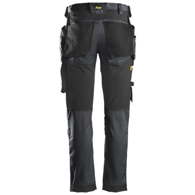 Snickers 6241 AllRoundWork Stretch Trousers Holster Pocket – GREY/BLACK