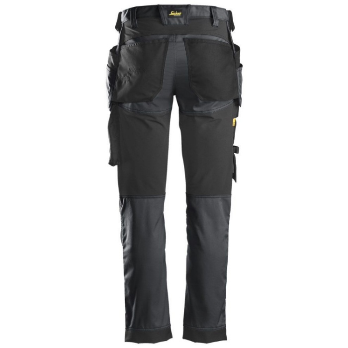 Snickers 6241 AllRoundWork Stretch Trousers Holster Pocket – GREY/BLACK