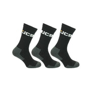 JCB Work Sock 3pk - Black