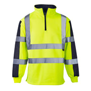 Supertouch Hi Vis 2 Tone Rugby Shirt - Yellow