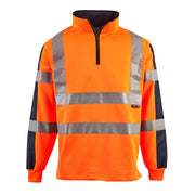 Supertouch Hi Vis 2 Tone Rugby Shirt - Orange