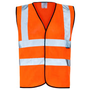 Supertouch Hi Vis Velcro Vest - Orange