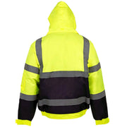 Supertouch Hi Vis 2 Tone Bomber Jacket - Yellow / Navy