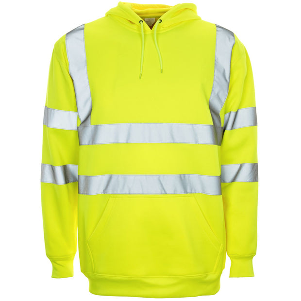 Supertouch Hi Vis Hooded Sweatshirt - Yellow