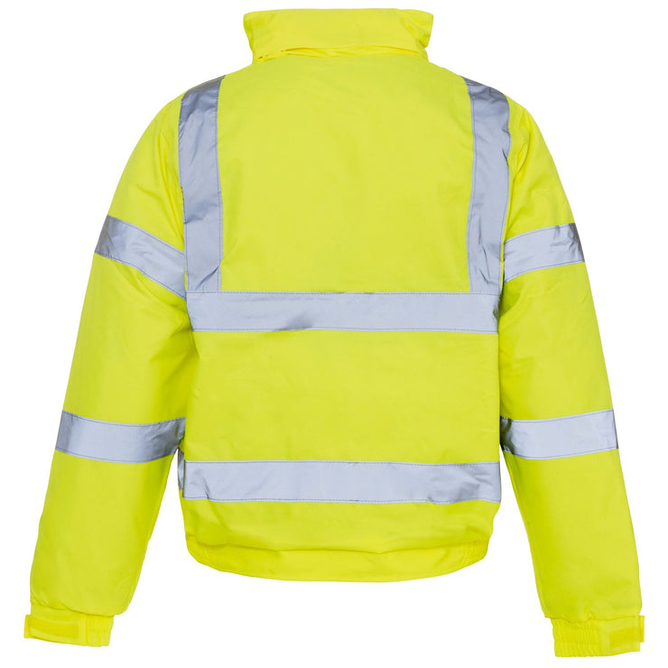 Supertouch Hi Vis Storm Bomber Jacket - Yellow