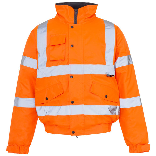 Supertouch Hi Vis Storm Bomber Jacket - Orange