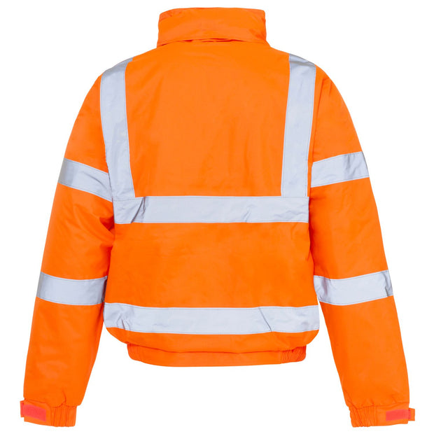 Supertouch Hi Vis Storm Bomber Jacket - Orange