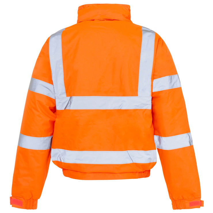 Supertouch Hi Vis Storm Bomber Jacket - Orange