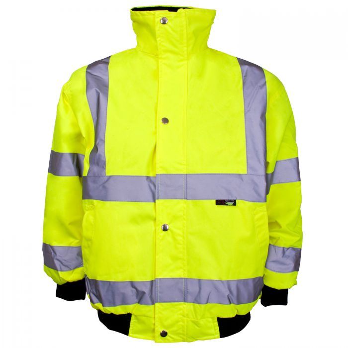 Supertouch Hi Vis Junior Bomber Jacket - Yellow