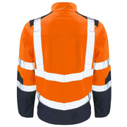 Supertouch Hi Vis 2 Tone Softshell Jacket - Orange / Navy