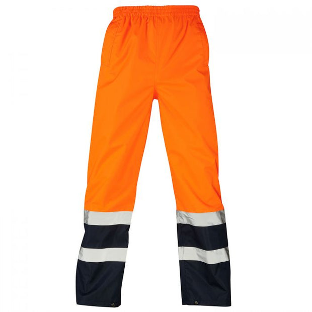 Supertouch Hi Vis 2 Tone Over Trousers - Orange / Navy