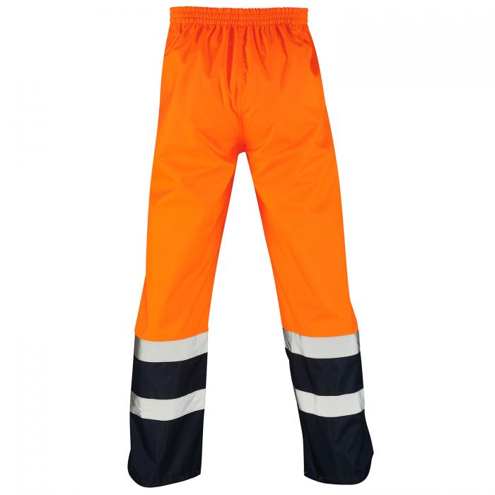 Supertouch Hi Vis 2 Tone Over Trousers - Orange / Navy