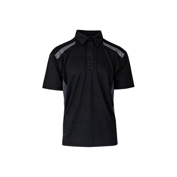 Xpert XPP6400 Pro Stretch Polo Shirt - Black / Grey