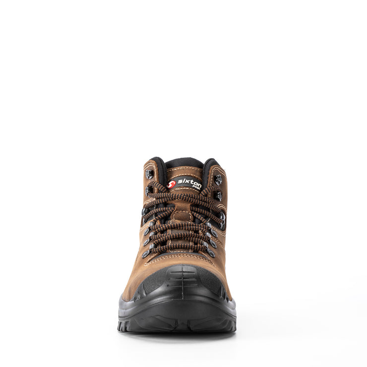 Sixton Stelvio Safety Boot S3 Vibram Sole - Brown