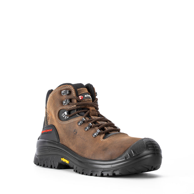 Sixton Stelvio Safety Boot S3 Vibram Sole - Brown