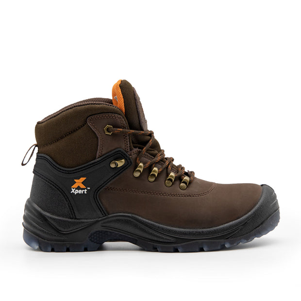 Xpert Warrior Safety Laced Boot - Brown